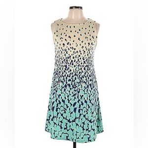 JB by Julie Brown Cheetah Ombré Dress in Blue and Beige